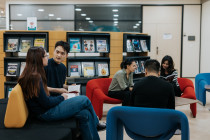 Students at the Learning Center